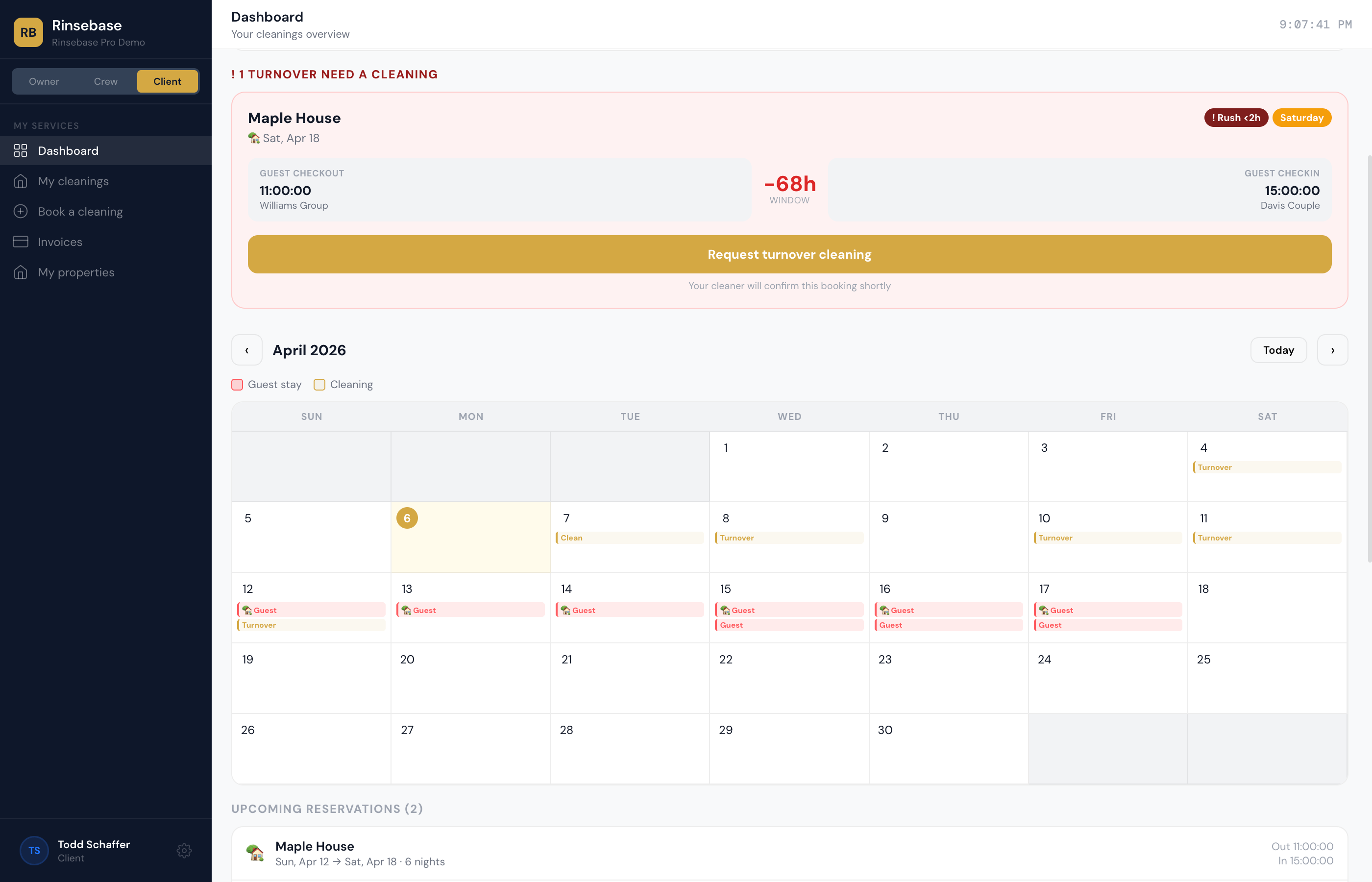 Rinsebase Airbnb Sync