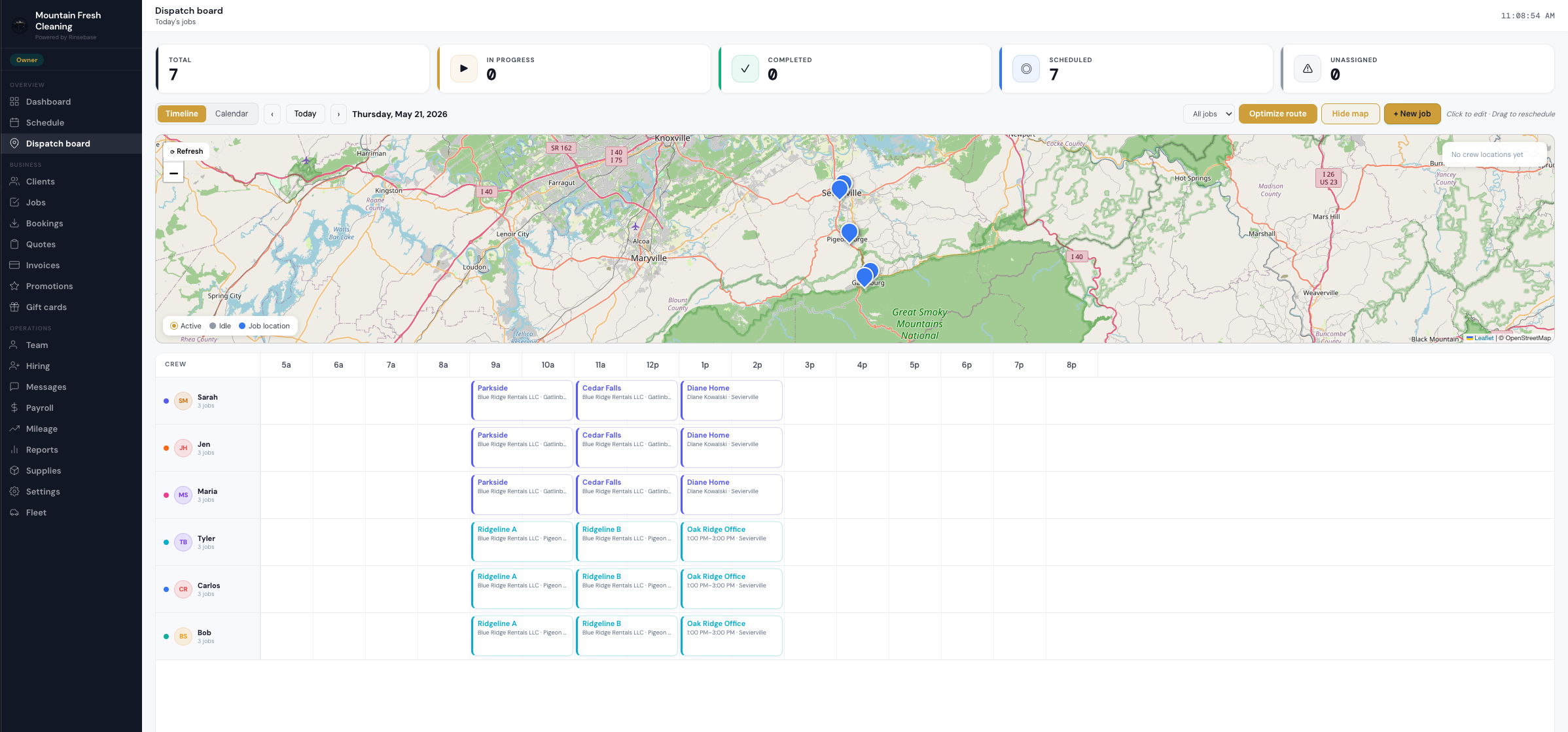 Rinsebase Dispatch